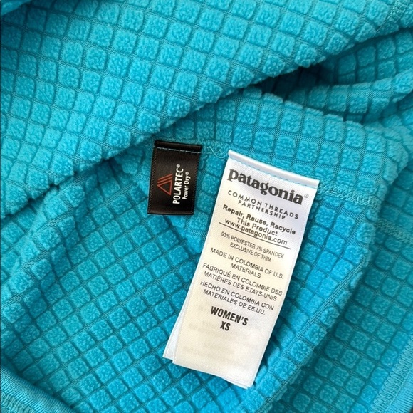 Patagonia XS Blue retool Jacket fleece 1/2 zip pullover great condition - Picture 7 of 8